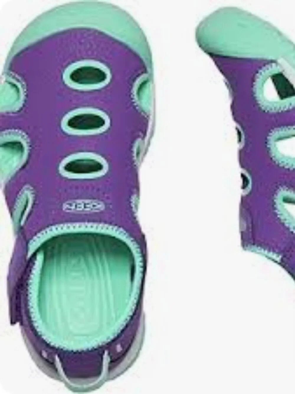 KEEN Kids' Stingray Closed Toe Water Sandal Shoe Purple/Cockatoo 3